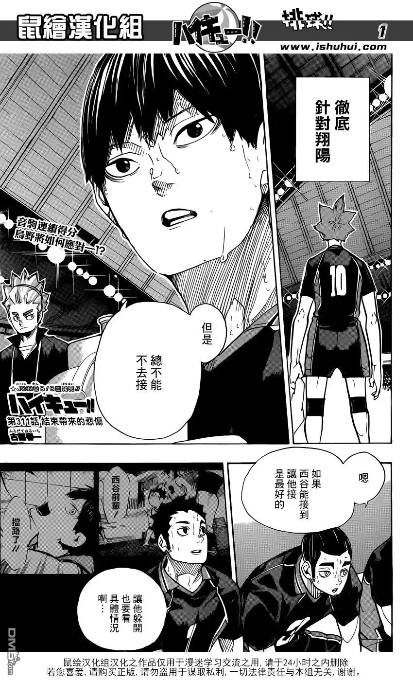 《排球》第311话 结束带来的悲伤 第1页