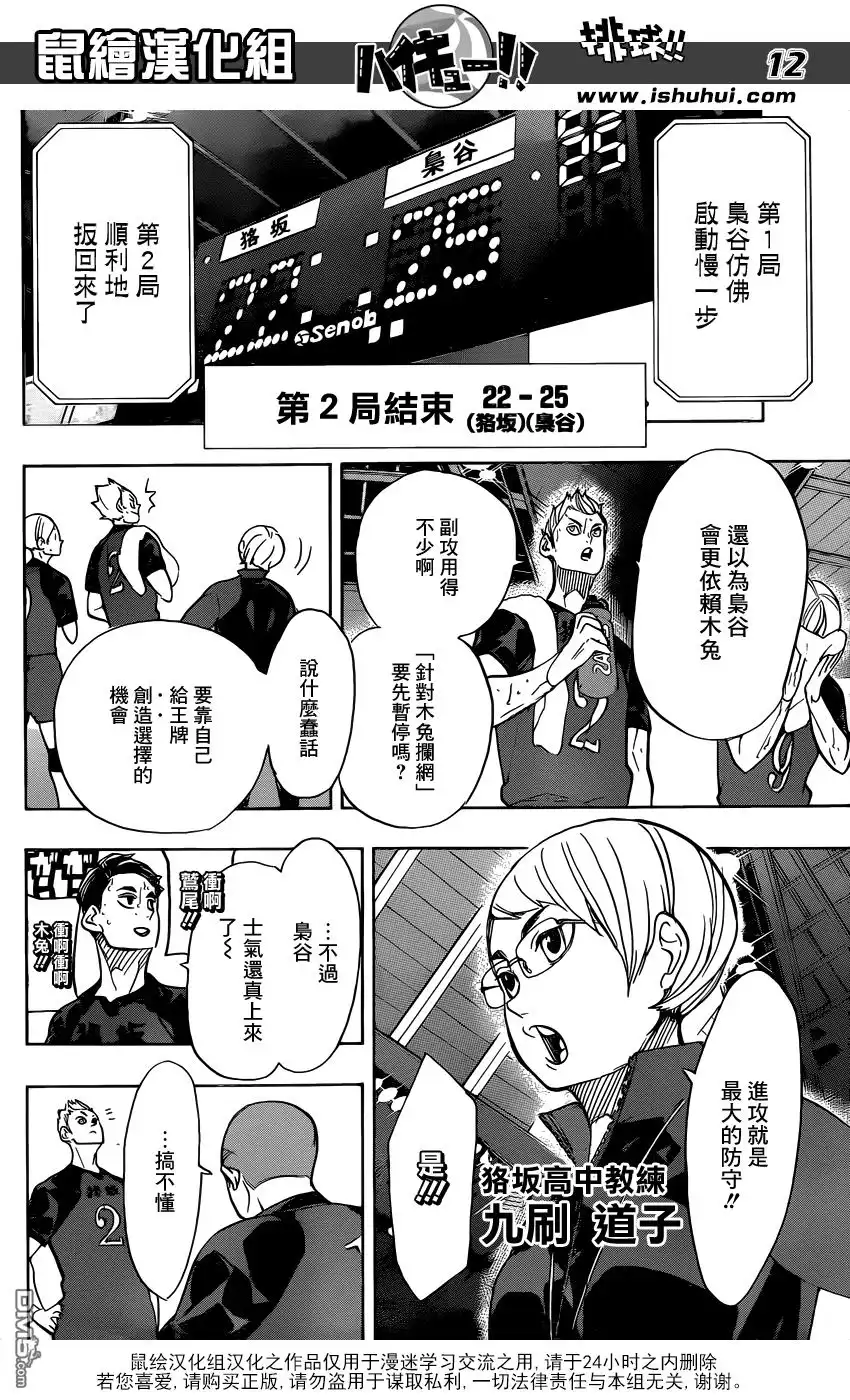 《排球》第334话 突破负面的极限 第12页