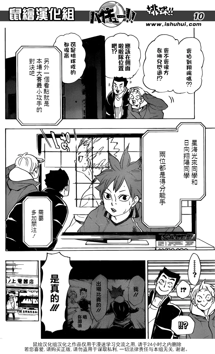 《排球》第339话 認知 第10页