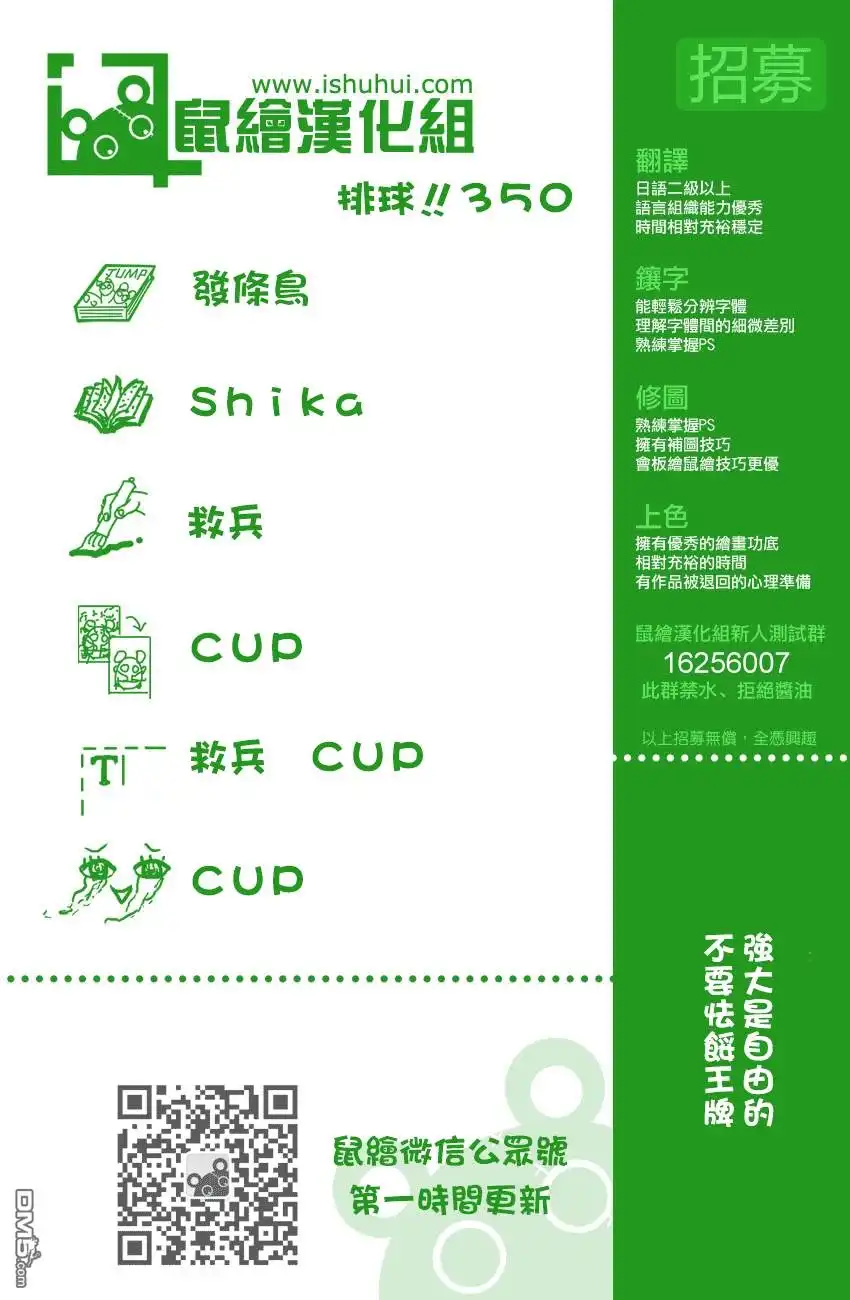 《排球》第350话 自由与不自由 第1页