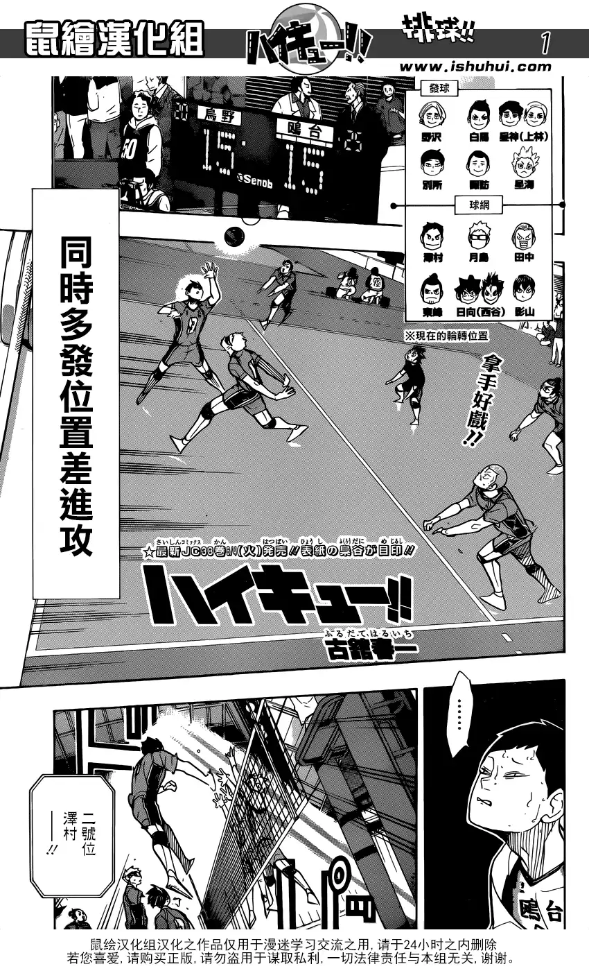 《排球》第351话 一身轻 第1页