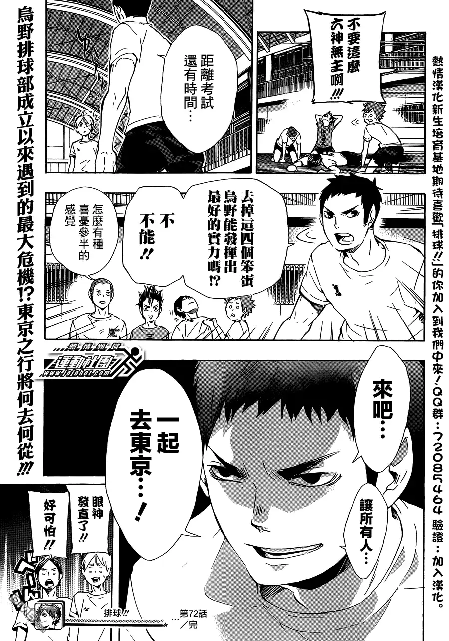 《排球》第72话 LET'S GO，TOKYO！！ 第18页