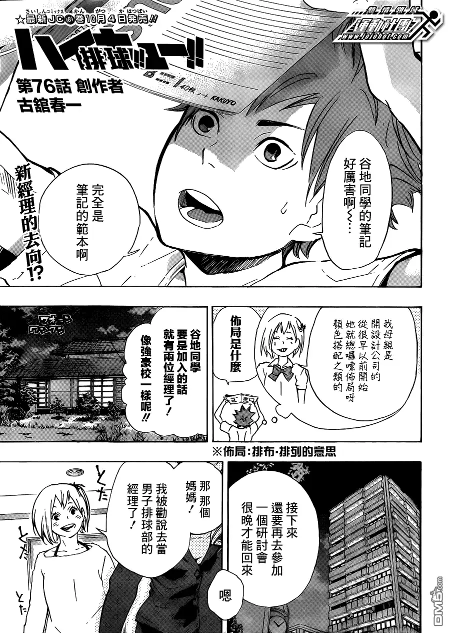 《排球》第76话 创作者 第1页