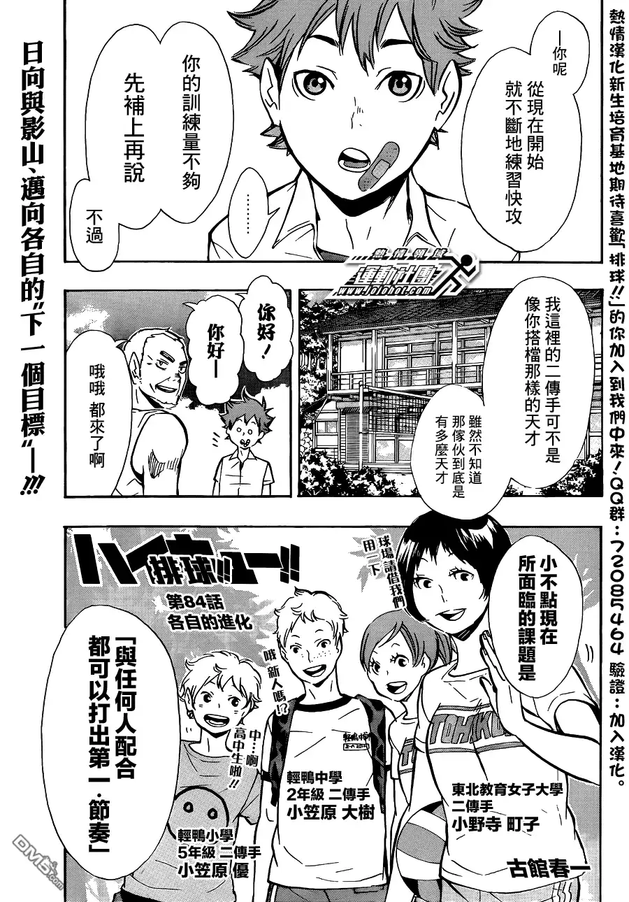 《排球》第84话 各自的进化 第1页