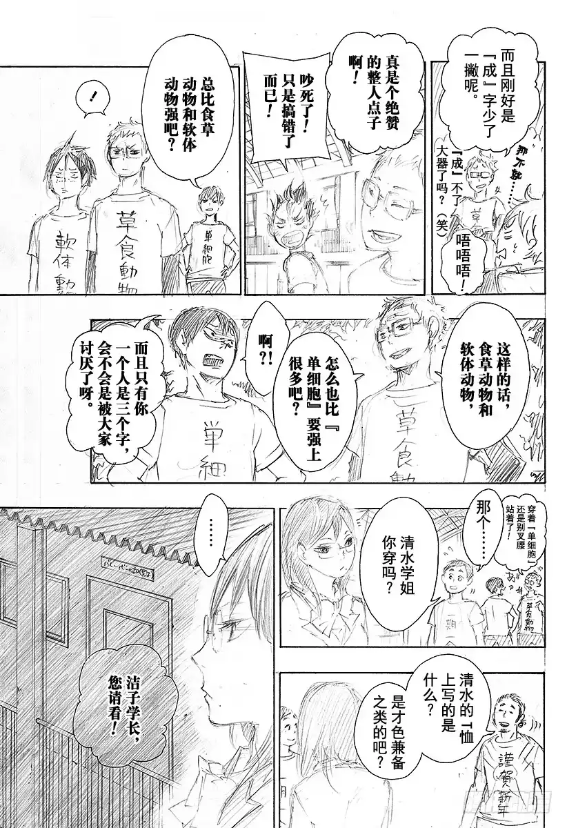 《排球少年！！（番外篇）》番外2 24话特别附录漫画『T恤的幕后花絮』 第2页