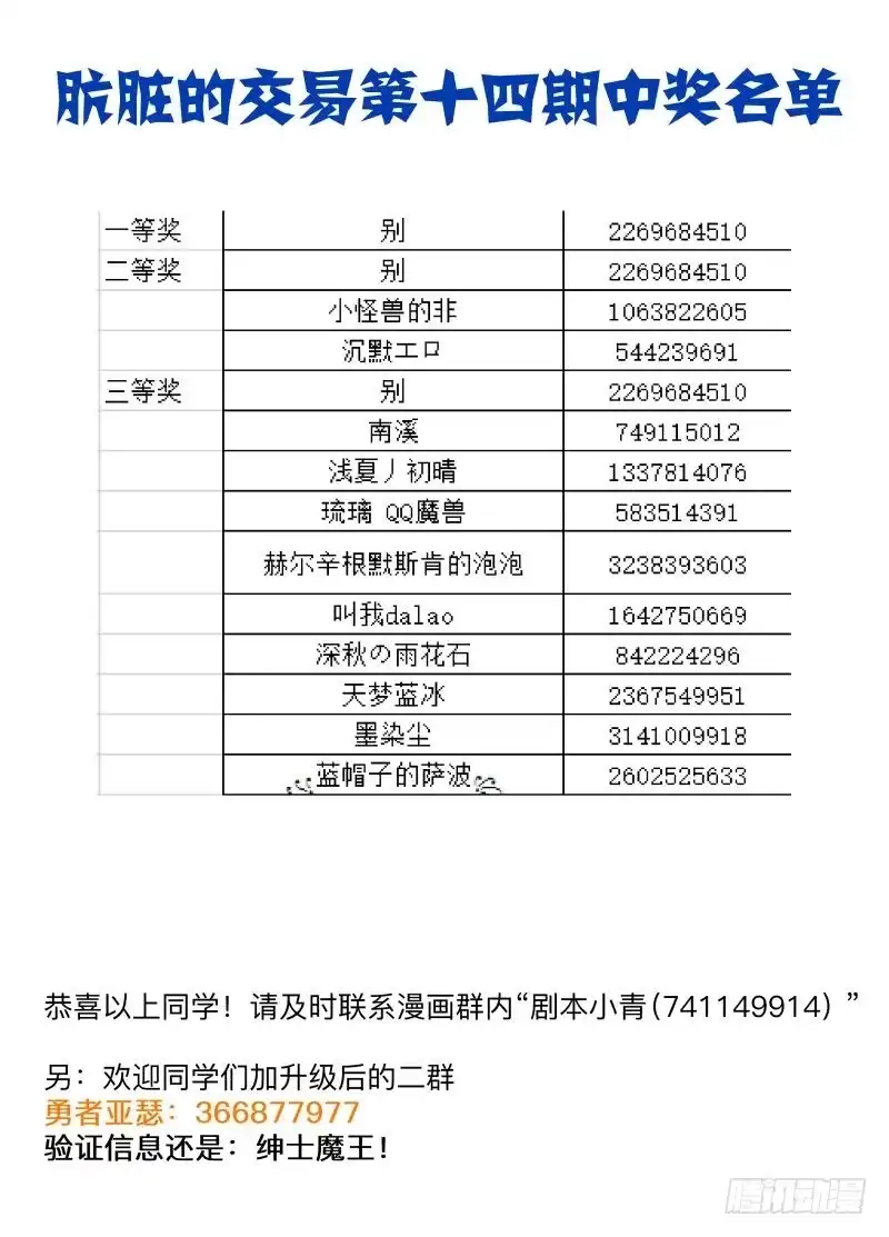 绅士魔王 你的名字2（含11月中奖名单） 第14页