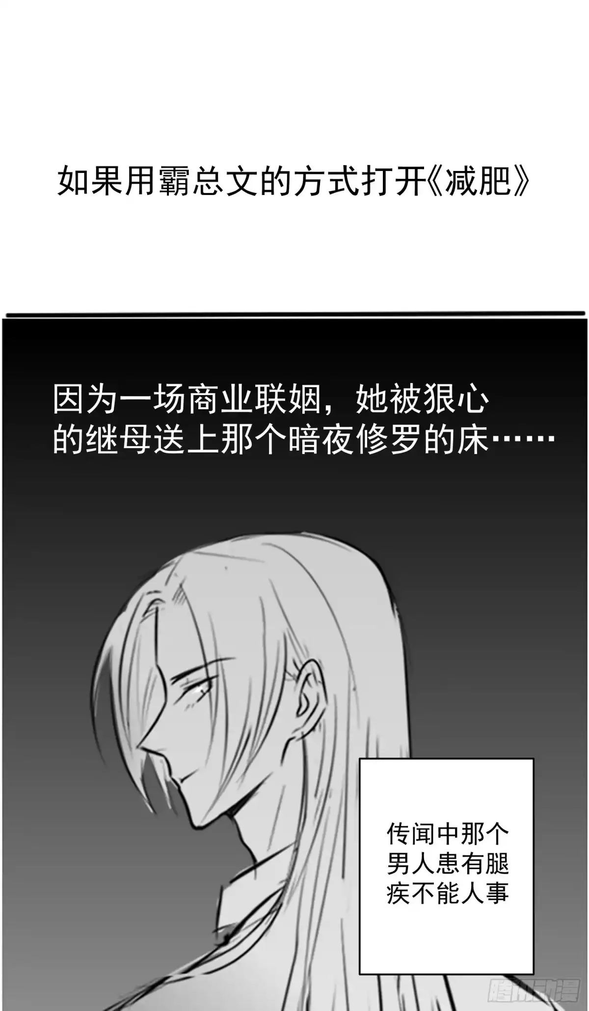 《王爷，奴家减个肥》番外：如果用霸总方式打开《减肥》 第1页