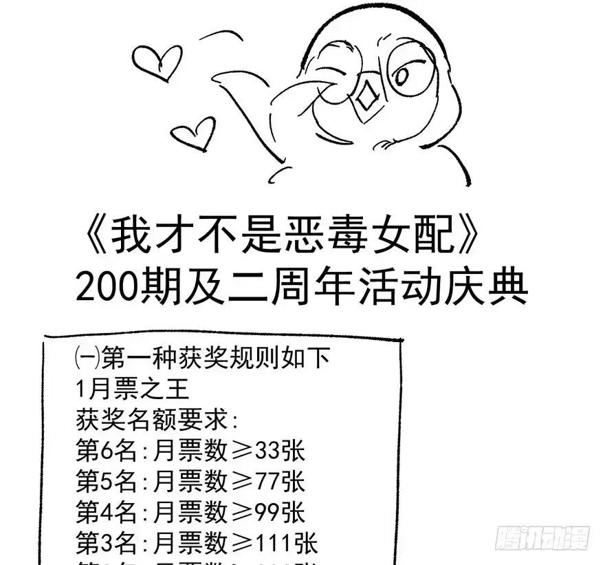 我才不是恶毒女配（麻辣女配） （免费）恶女200期活动贺图！ 第3页