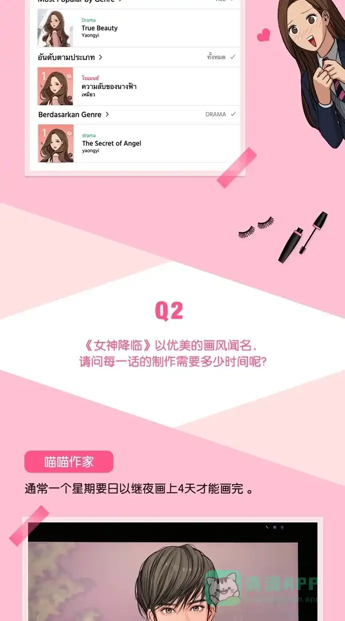 《我的ID是咚漫作家》[特别篇]《女神降临》喵喵作家访谈 第3页