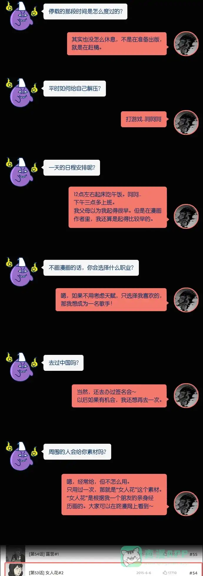 《我的ID是咚漫作家》[第4问]《奇奇怪怪》作家访谈 第10页