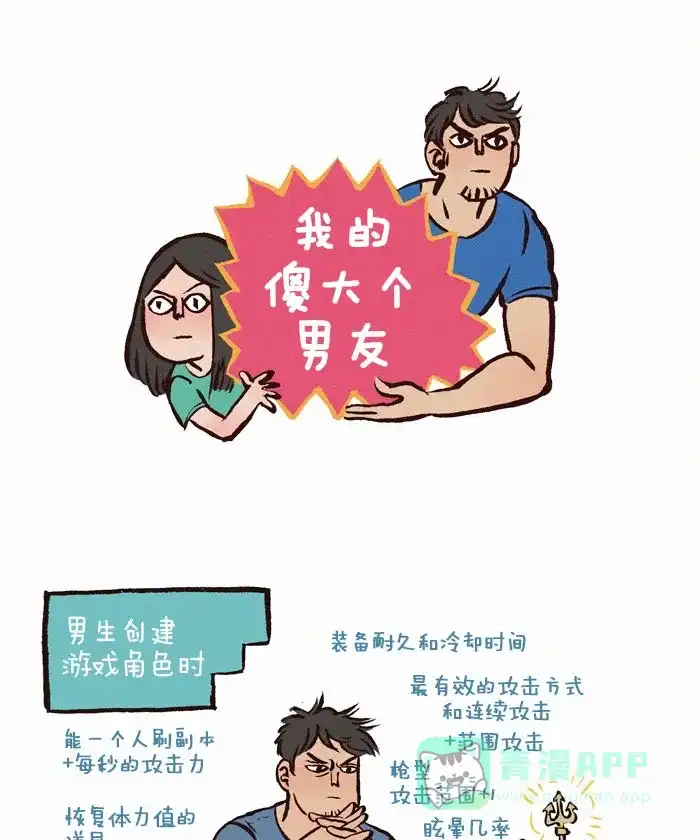 《我的傻大个男友》[第49话] 创建游戏角色的优先顺序 第1页
