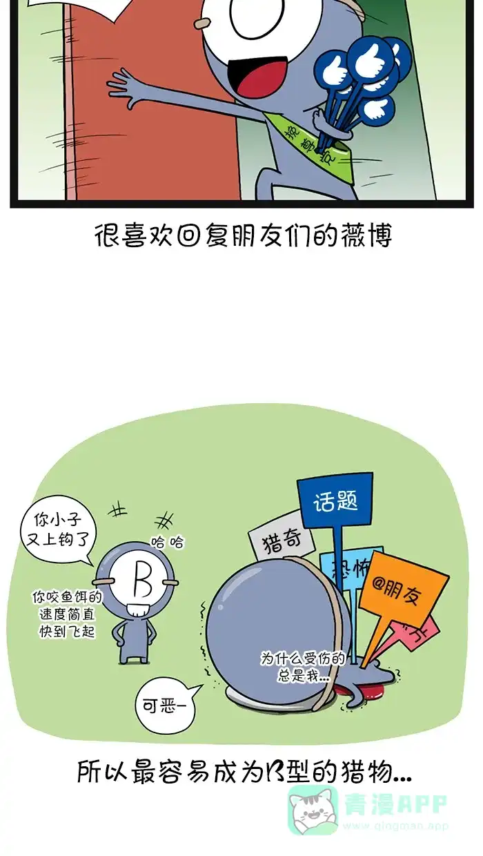 《血型小将》[第111话] 不同血型的微博 第7页