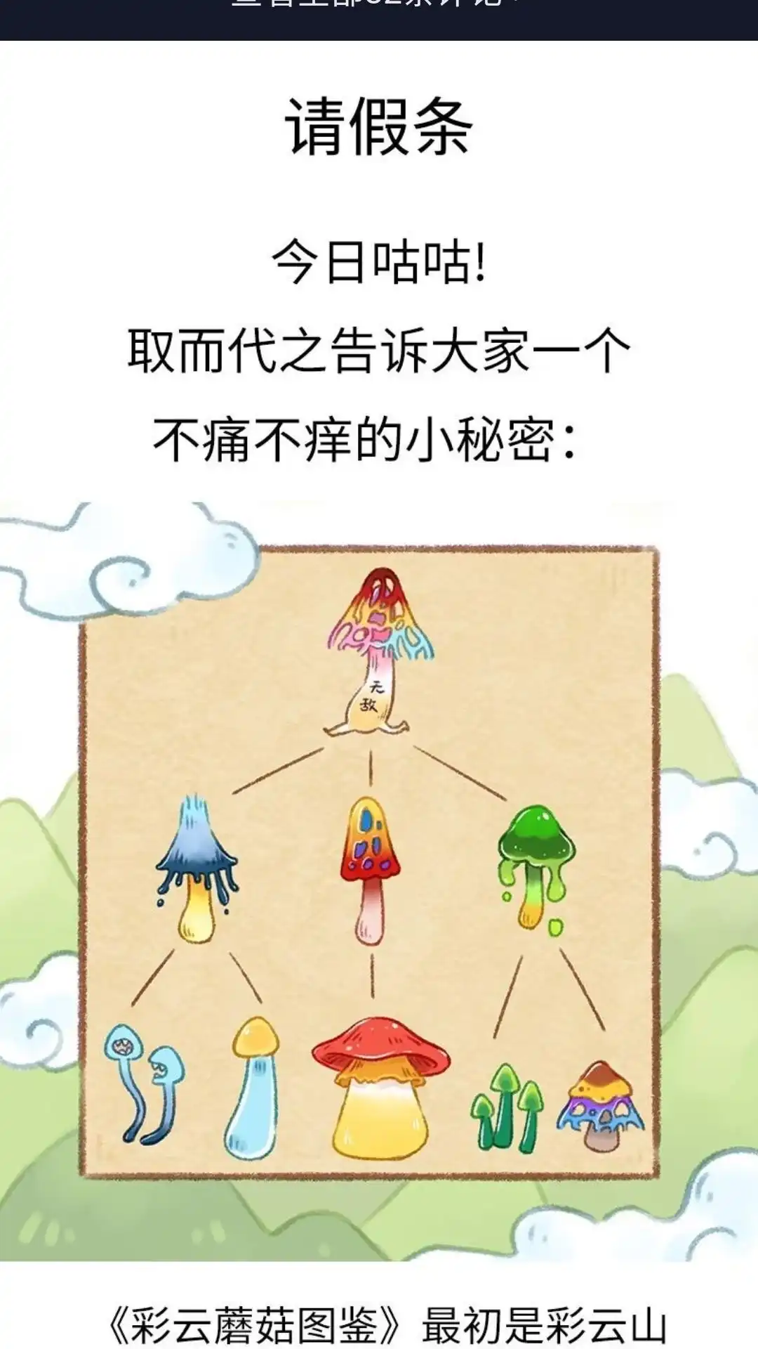 《有兽爲》请假条 今日咕咕，但告诉大家个不 第1页