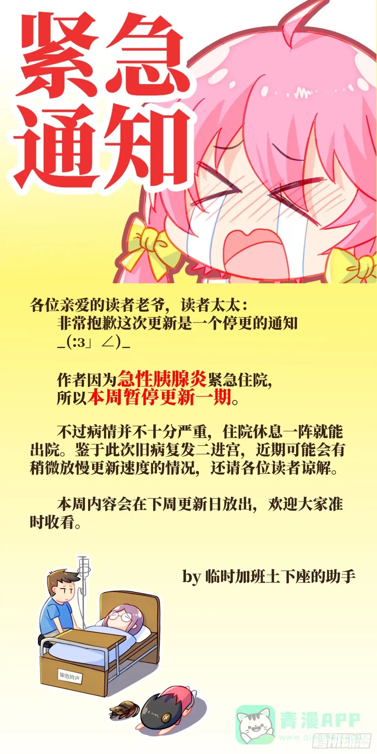 《雨后满天星》停更公告 第1页