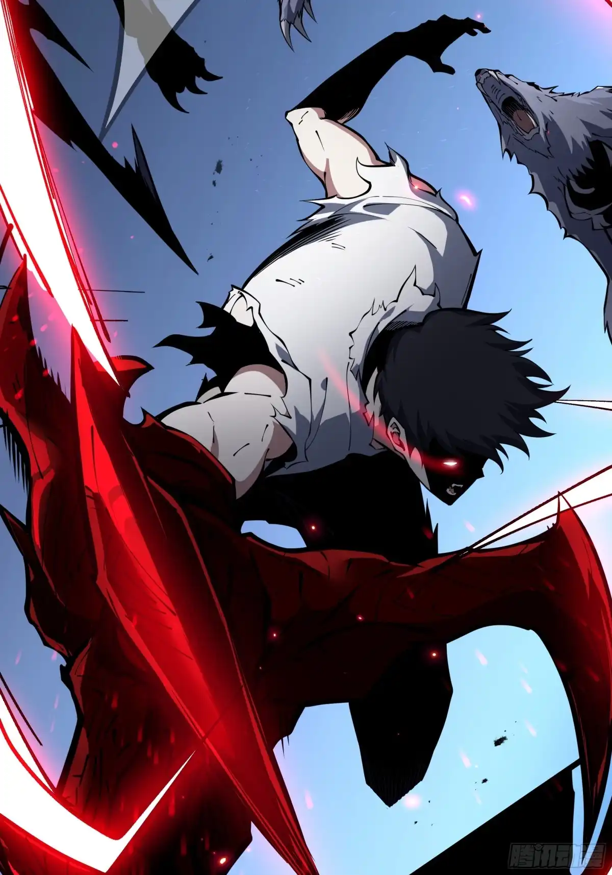 灾厄降临：我进化为猩红之王 - 第1话 血雾弥漫 - 第27张图