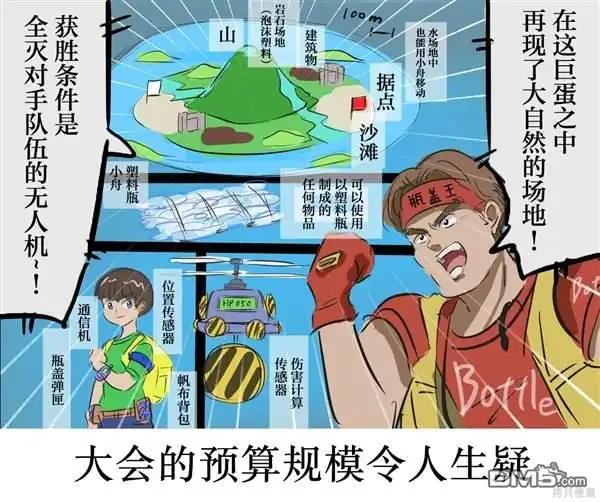 《カコミスル老师四格合集》平成广告漫画风的瓶盖人 第2页