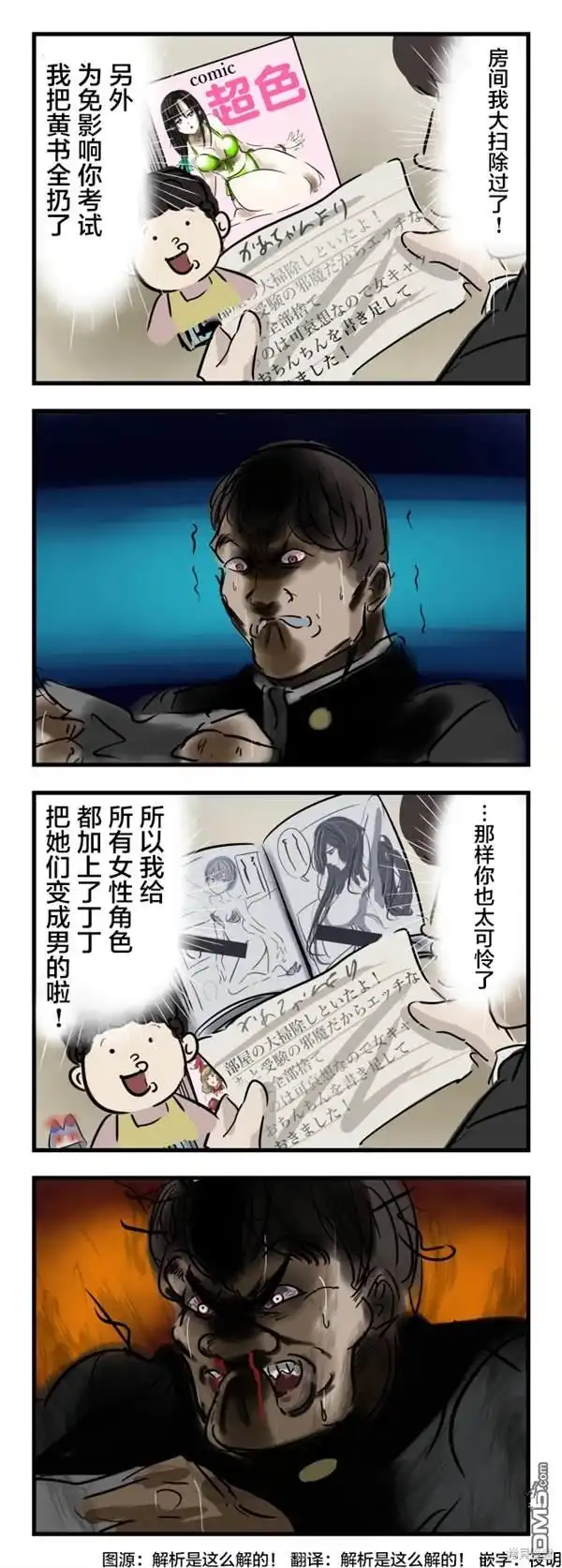 《カコミスル老师四格合集》妈妈的关心 第1页