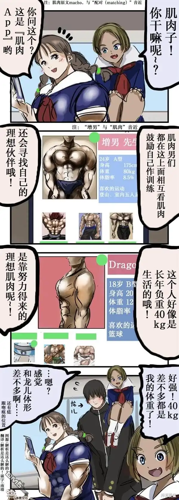 《カコミスル老师四格合集》肌肉App 第1页
