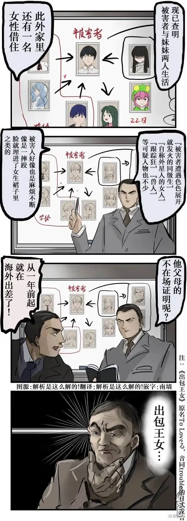 《カコミスル老师四格合集》刑警的直觉 第1页