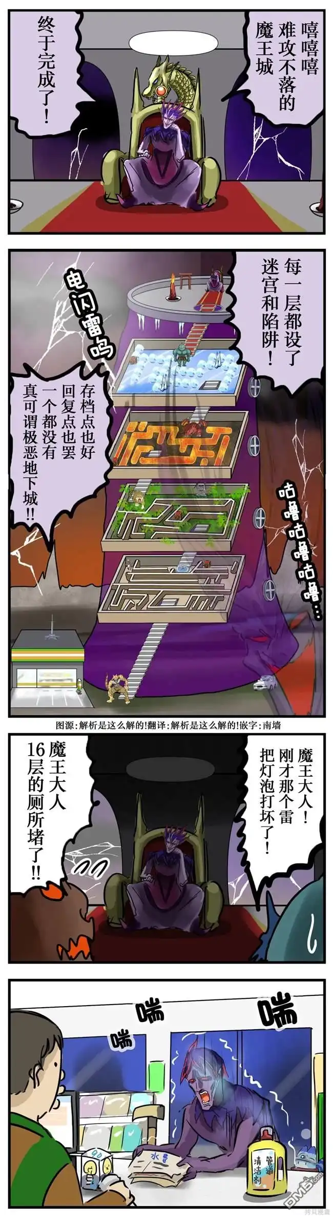 《カコミスル老师四格合集》极恶地下城 第1页