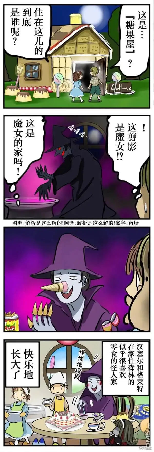 《カコミスル老师四格合集》汉塞尔与格莱特 第1页