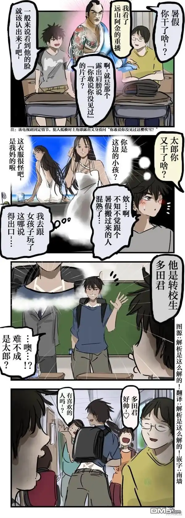 《カコミスル老师四格合集》晒痕 第1页