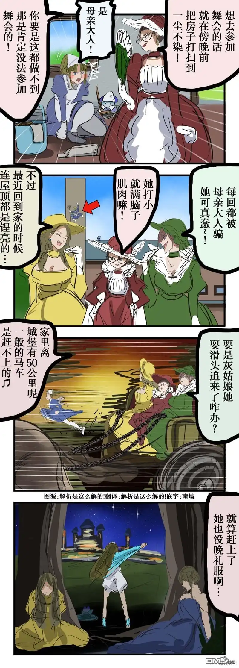 《カコミスル老师四格合集》受了锻炼的灰姑娘 第1页