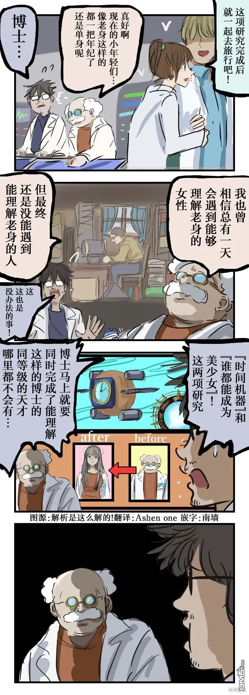 《カコミスル老师四格合集》博士的目的 第1页