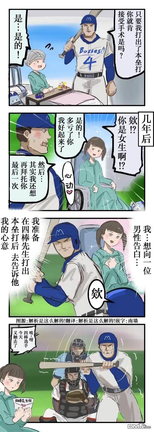 《カコミスル老师四格合集》本垒打 第1页