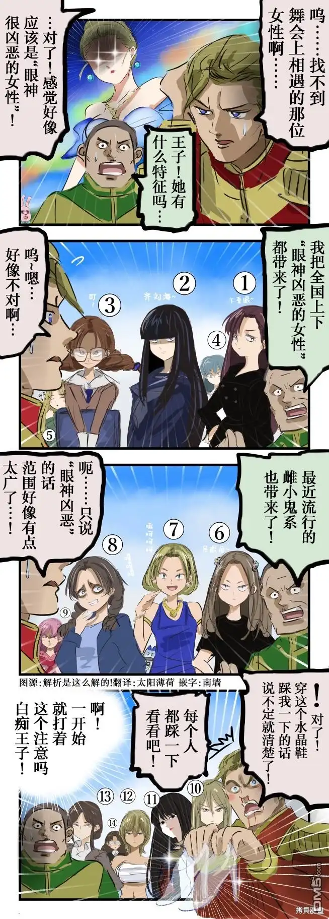 《カコミスル老师四格合集》眼神凶恶的灰姑娘 第1页