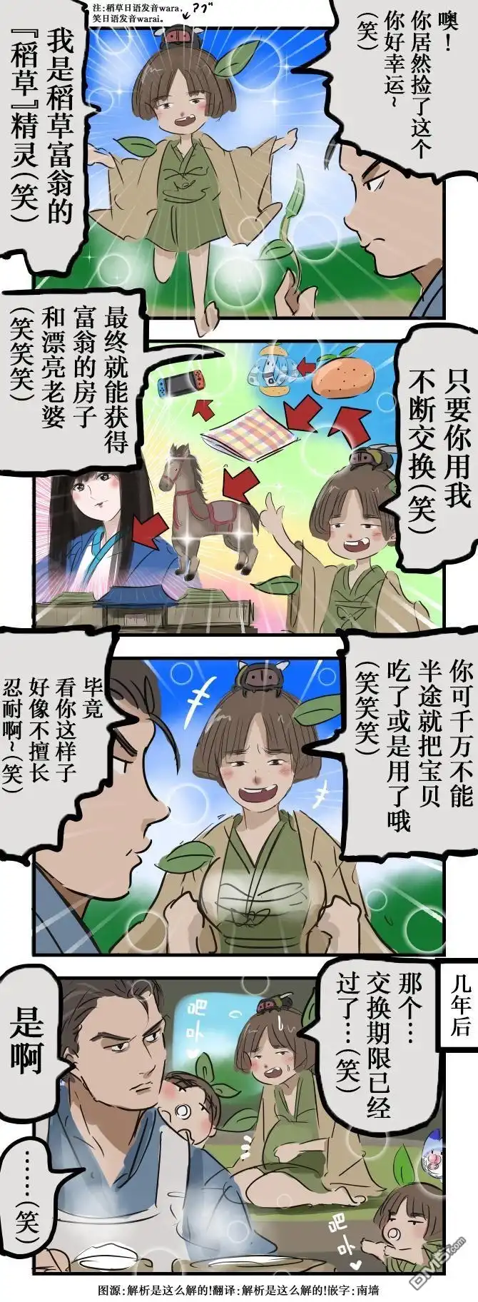 《カコミスル老师四格合集》稻草富翁 第1页