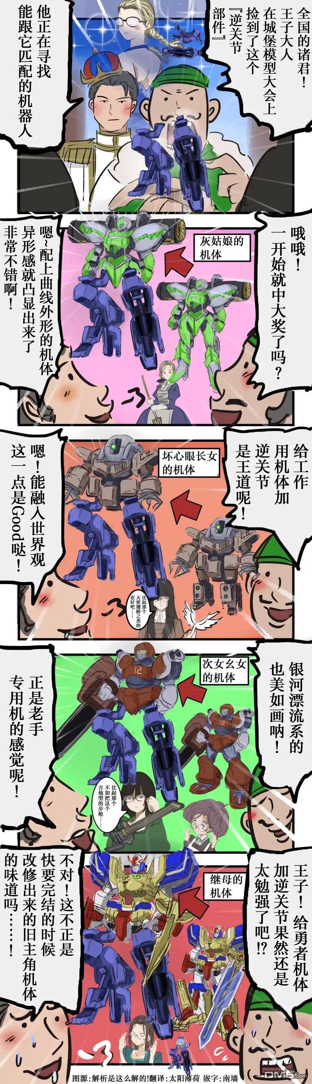 《カコミスル老师四格合集》灰姑娘与喜欢逆关节机体的王子 第1页
