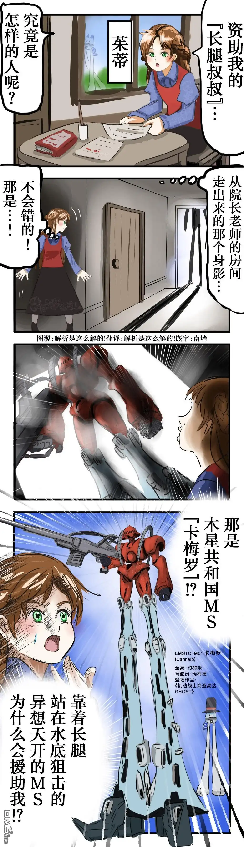《カコミスル老师四格合集》长腿叔叔 第1页