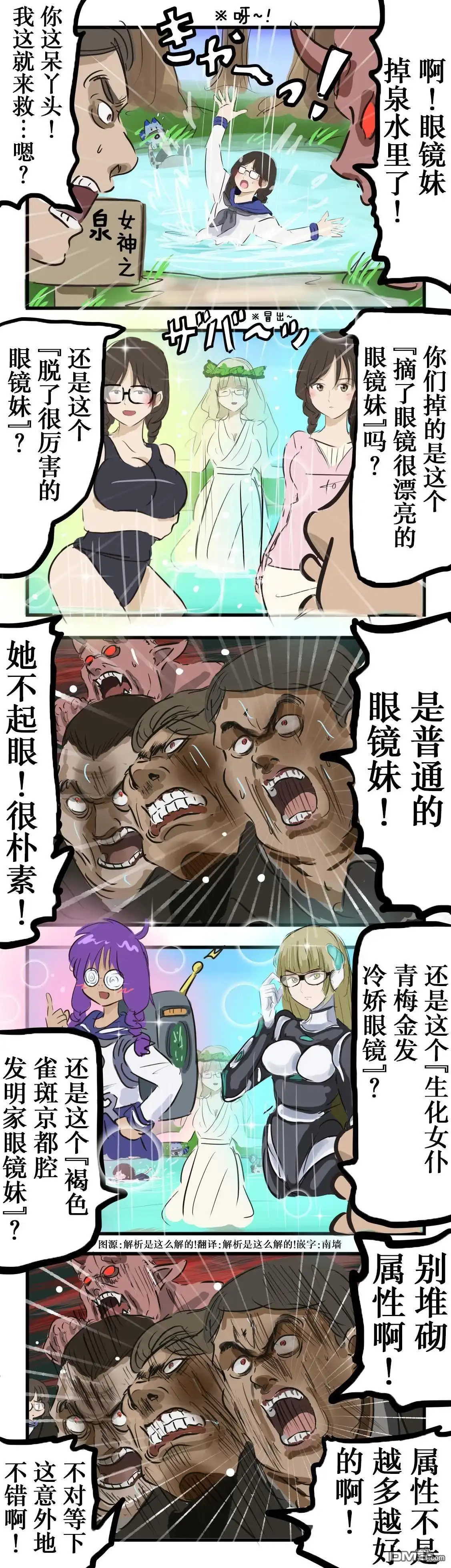 《カコミスル老师四格合集》眼镜之泉 第1页