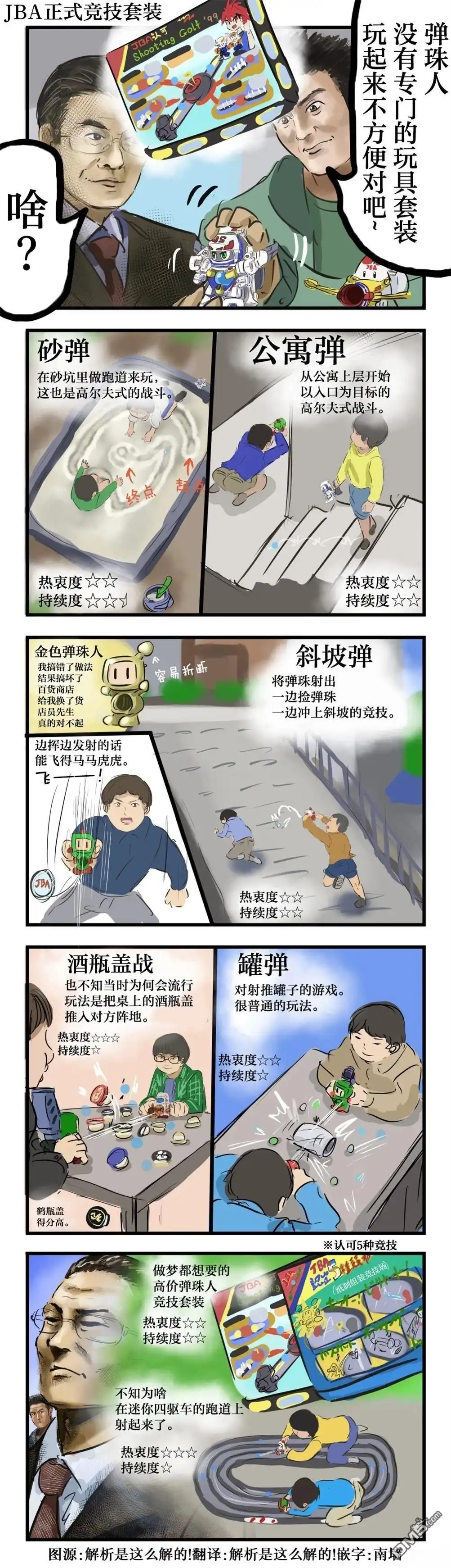 《カコミスル老师四格合集》身边流行过的弹珠人玩法 第1页