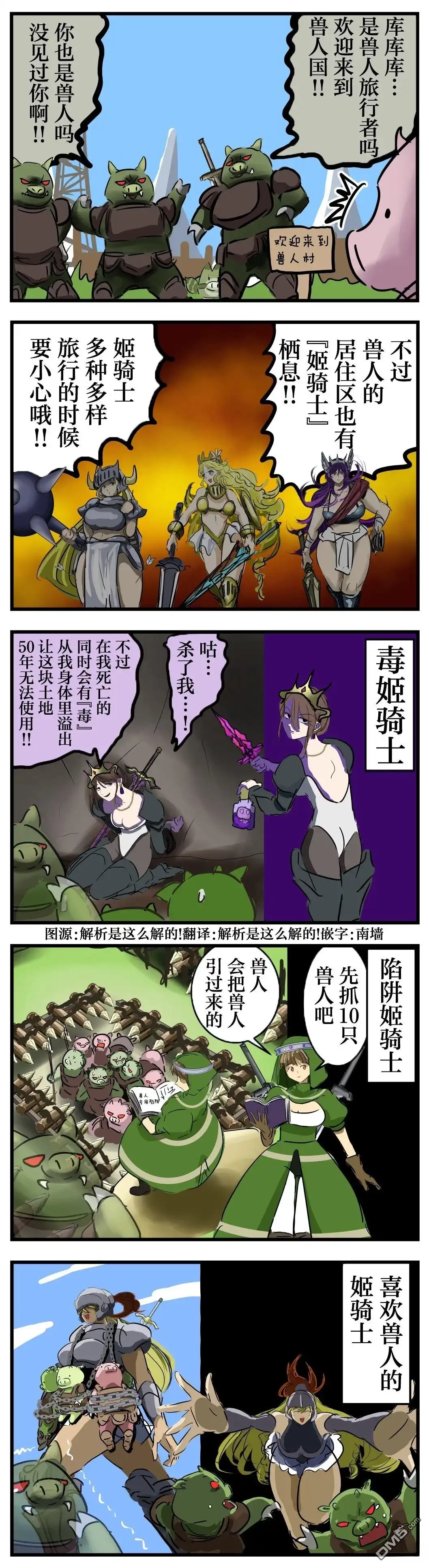 《カコミスル老师四格合集》危险的姬骑士 第1页