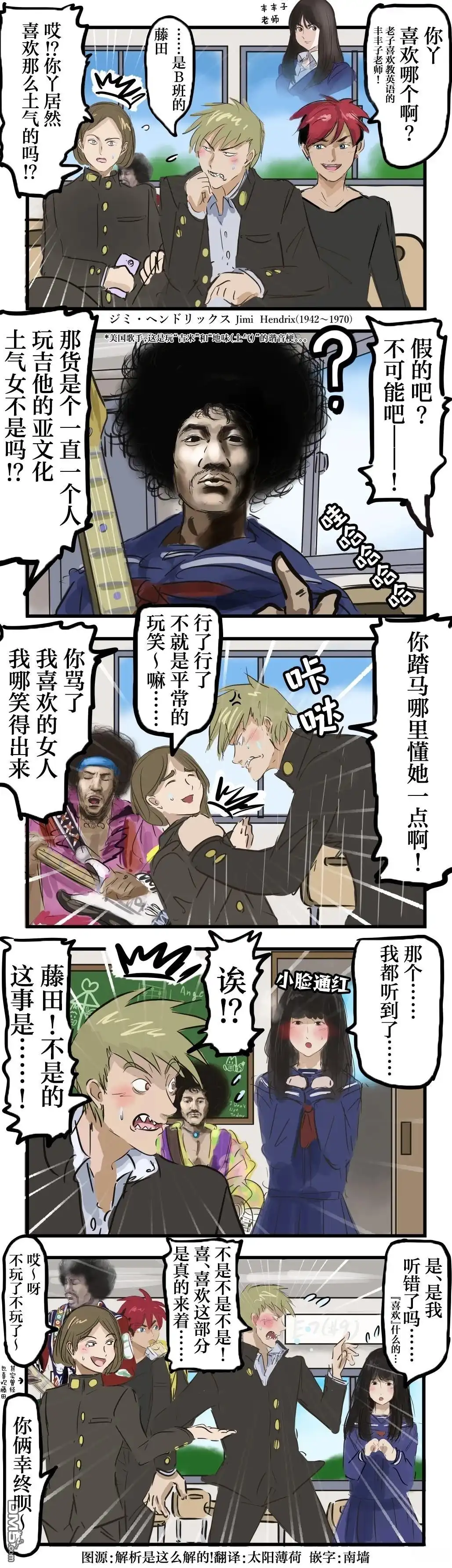《カコミスル老师四格合集》土气女孩 第1页