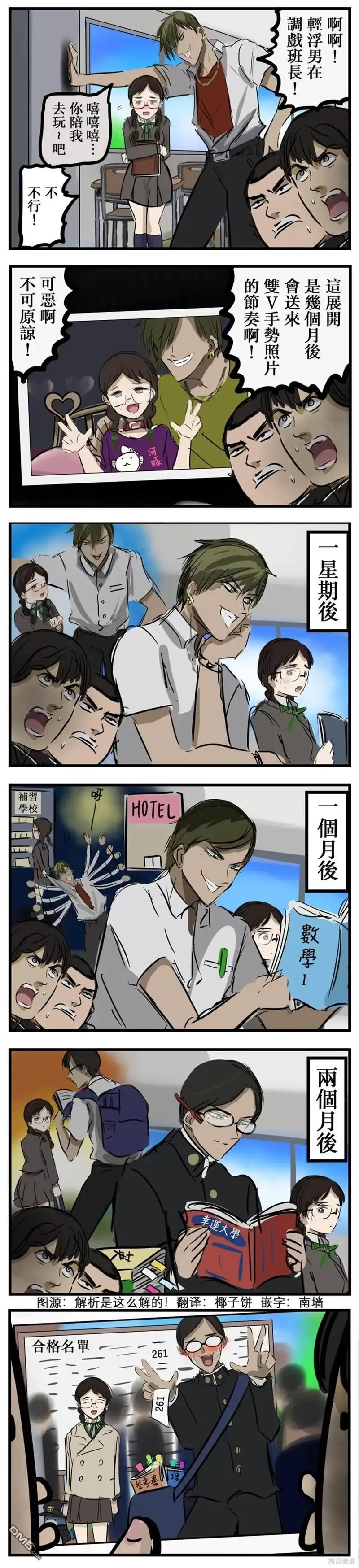 《カコミスル老师四格合集》班长的胜利 第1页