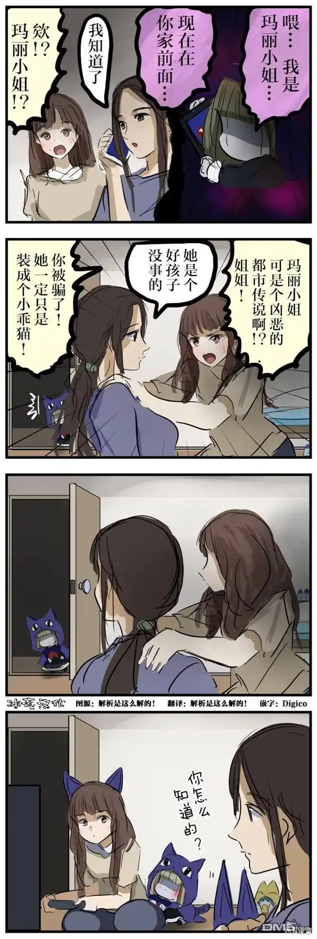 《カコミスル老师四格合集》被识破的玛丽小姐 第1页