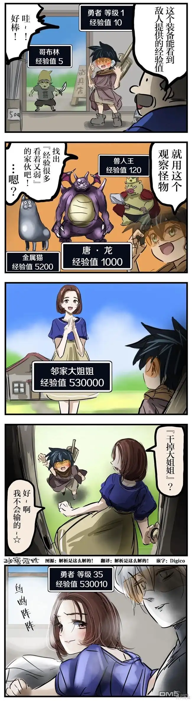 《カコミスル老师四格合集》经验值 第1页