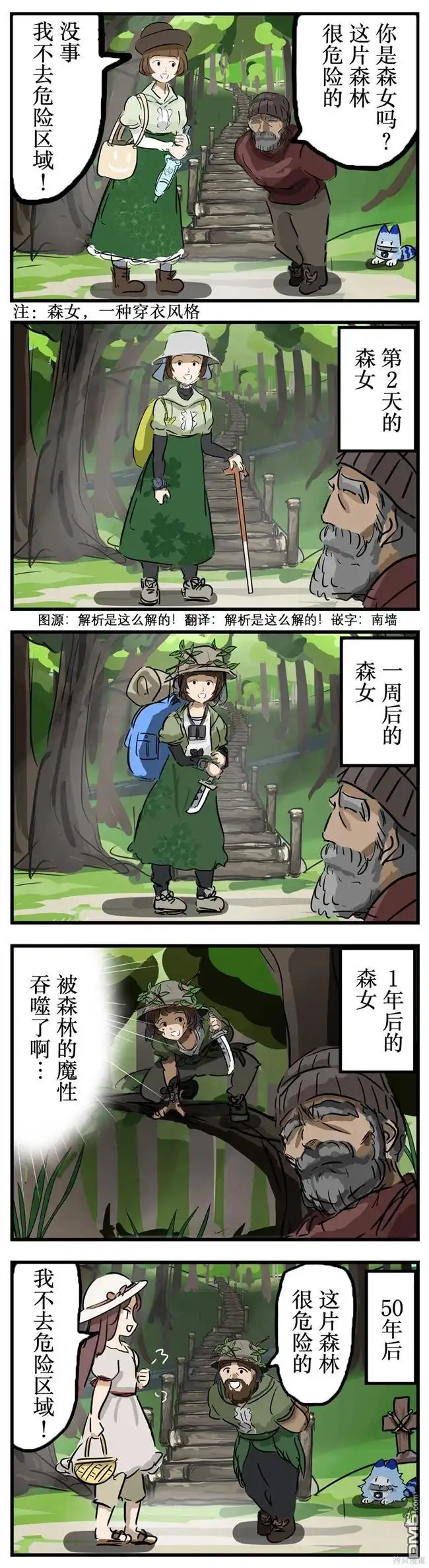 《カコミスル老师四格合集》森女 第1页