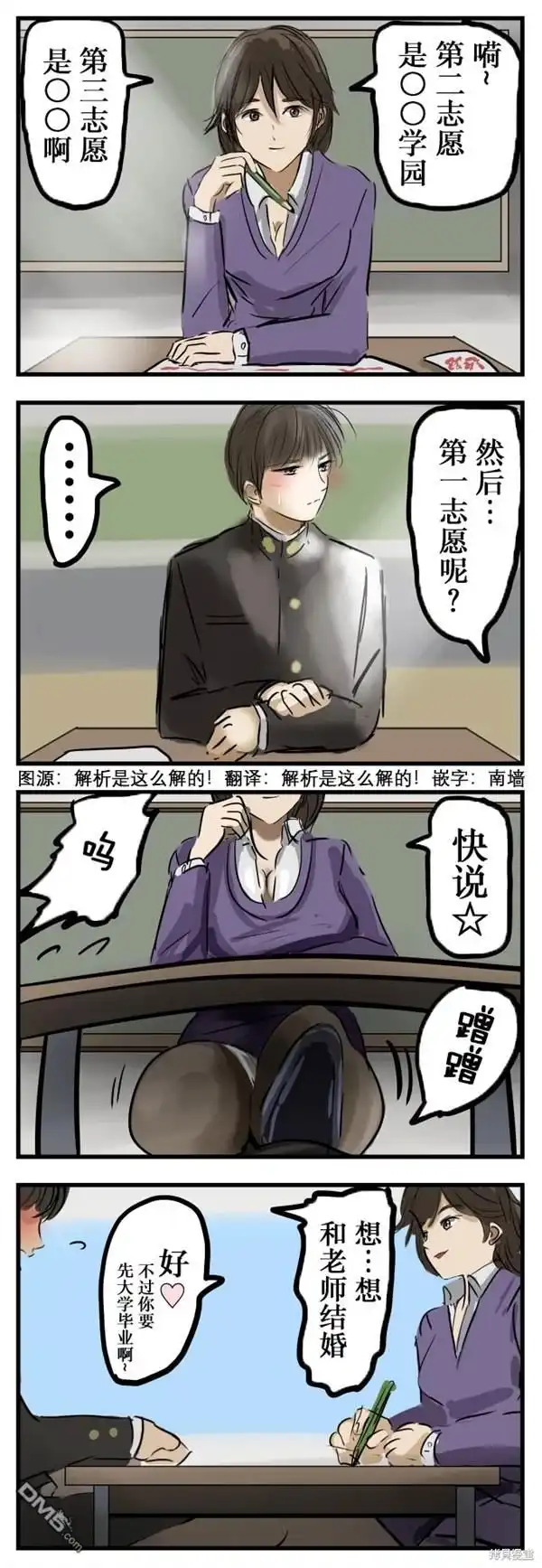 《カコミスル老师四格合集》志愿改变 第1页