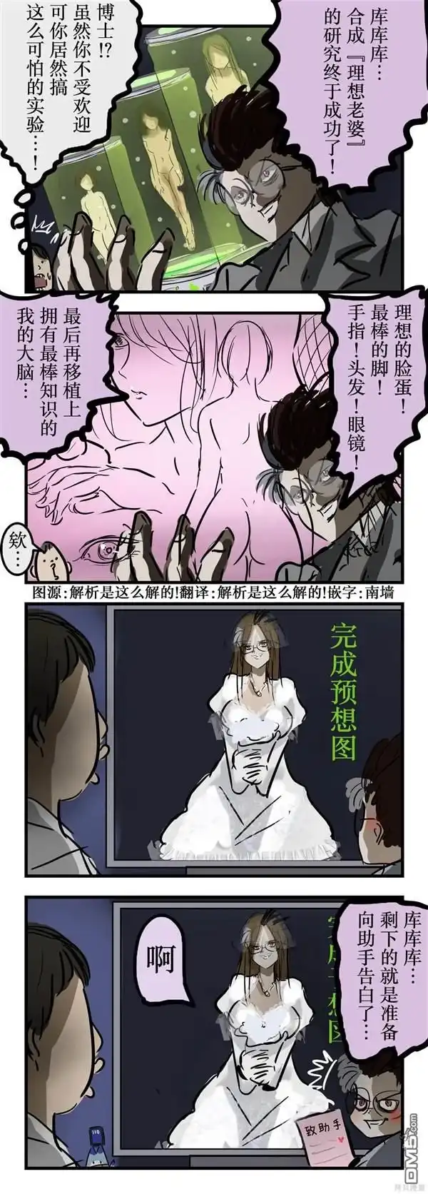 《カコミスル老师四格合集》博士的研究 第1页