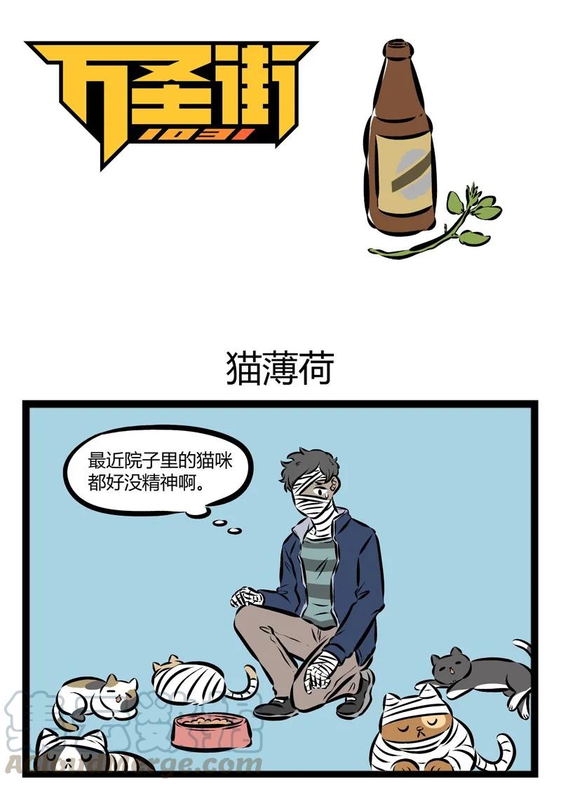 1031万圣街 第134话 猫咪总是在你停止找它的时候出现。 第1页