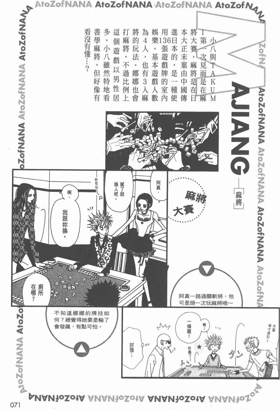 《NANA世上的另一个我》NANA7.8卷公式设定集 第72页