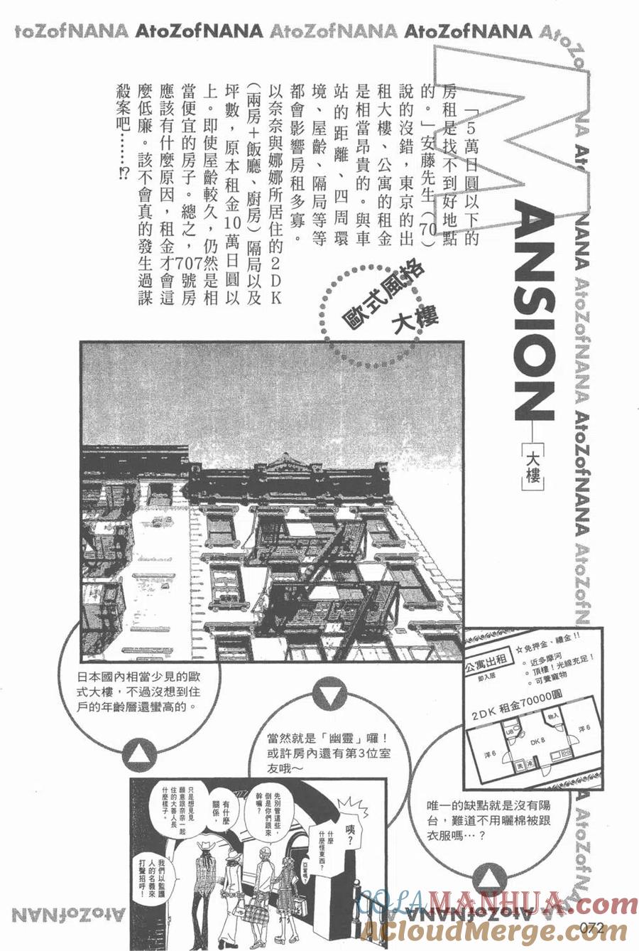 《NANA世上的另一个我》NANA7.8卷公式设定集 第73页