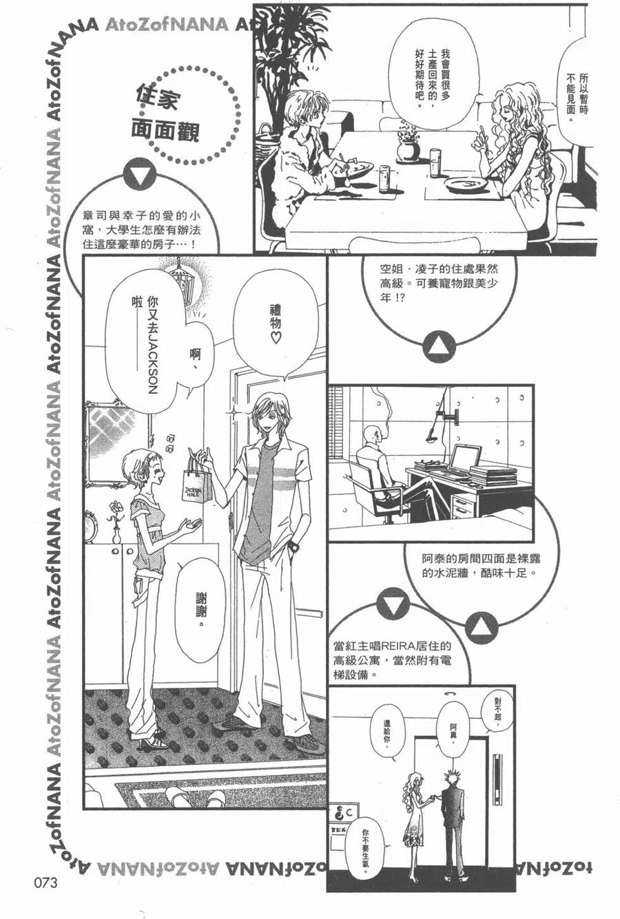《NANA世上的另一个我》NANA7.8卷公式设定集 第74页