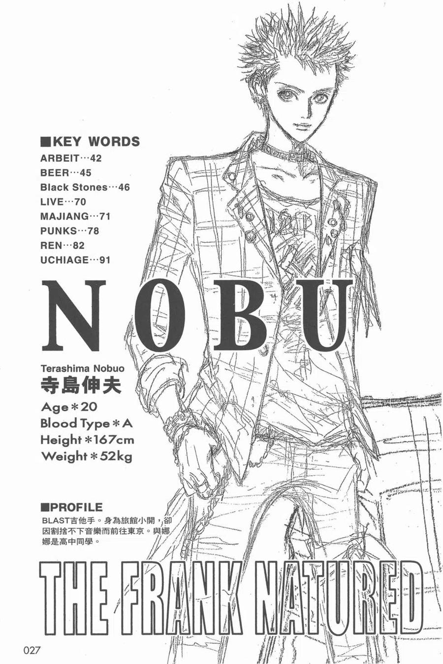 《NANA世上的另一个我》NANA7.8卷公式设定集 第28页
