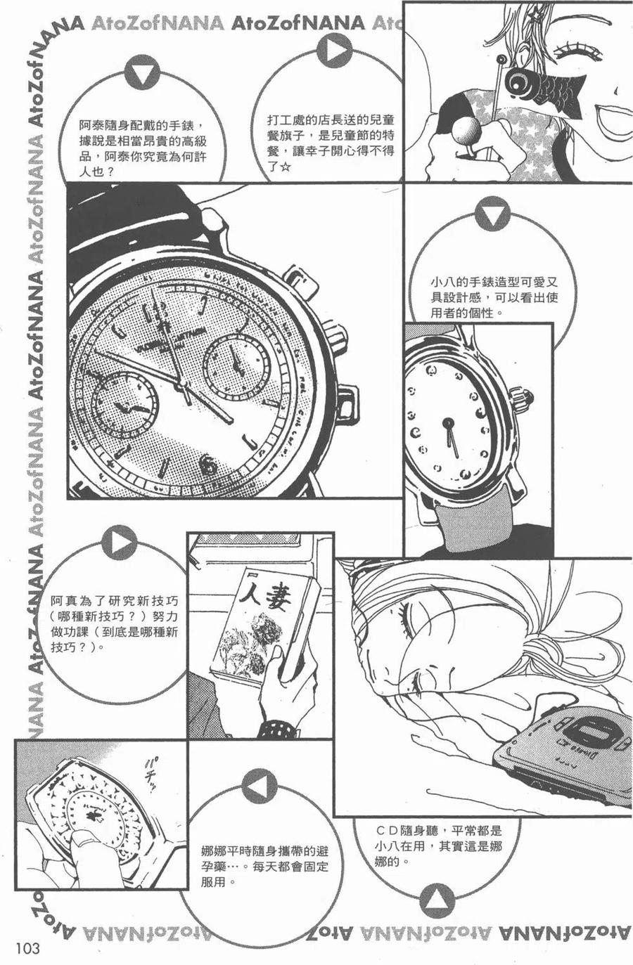 《NANA世上的另一个我》NANA7.8卷公式设定集 第104页