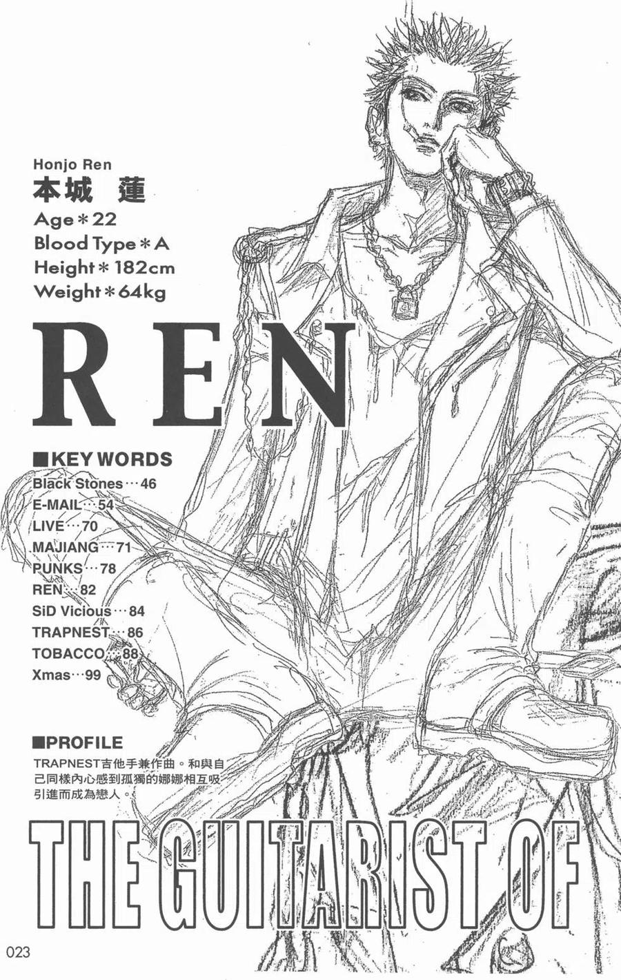 《NANA世上的另一个我》NANA7.8卷公式设定集 第24页